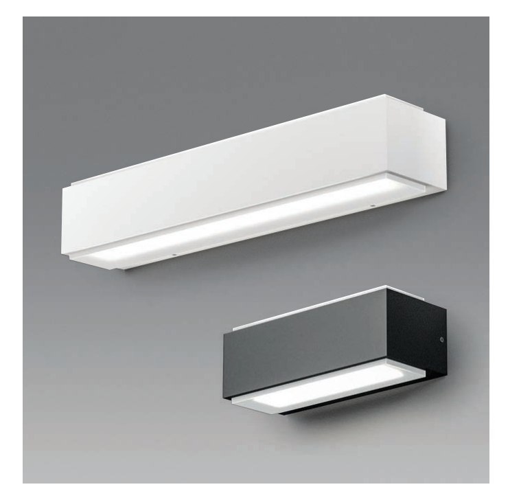 GEALUCE Applique in alluminio bianco-antracite-marrone IP54 LED GEALUCE Applique in alluminio bianco-antracite-marrone IP54 LED